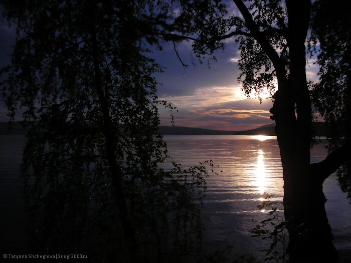 Рассвет на западном берегу озера Большого